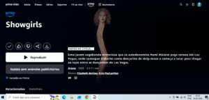 Showgirls: misoginia e moralismo na sinopse do Amazon Prime Video